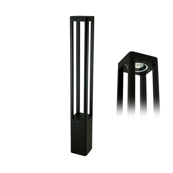 Rhea LED lamp, 7W, 3000K, IP65, black color image 1
