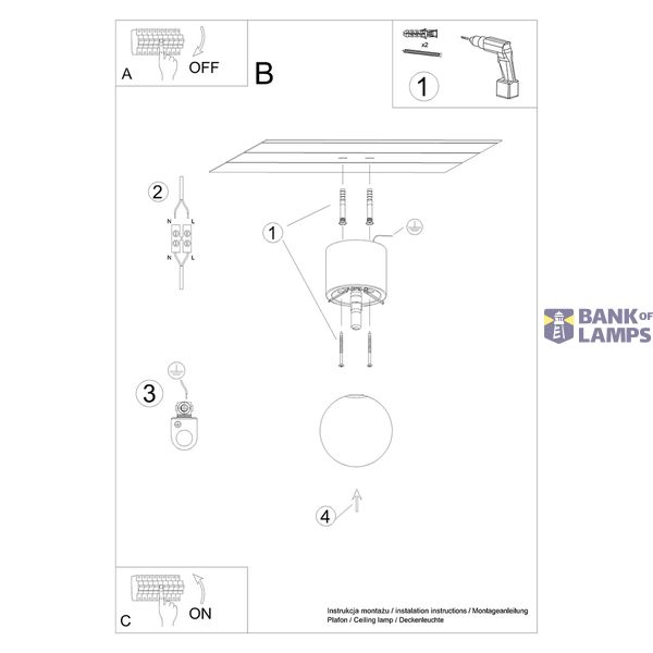 BOOMO 8 CEILING LAMP NATURAL WOOD G9 1X8W IP20 image 3