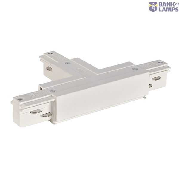 EUTRAC T-connector earth left , white image 1