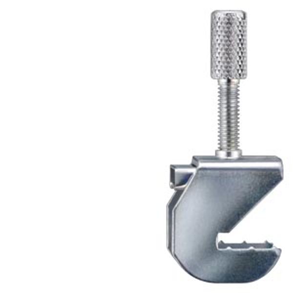 Shield terminal, for direct shield attachment on conductive mounting panels image 1