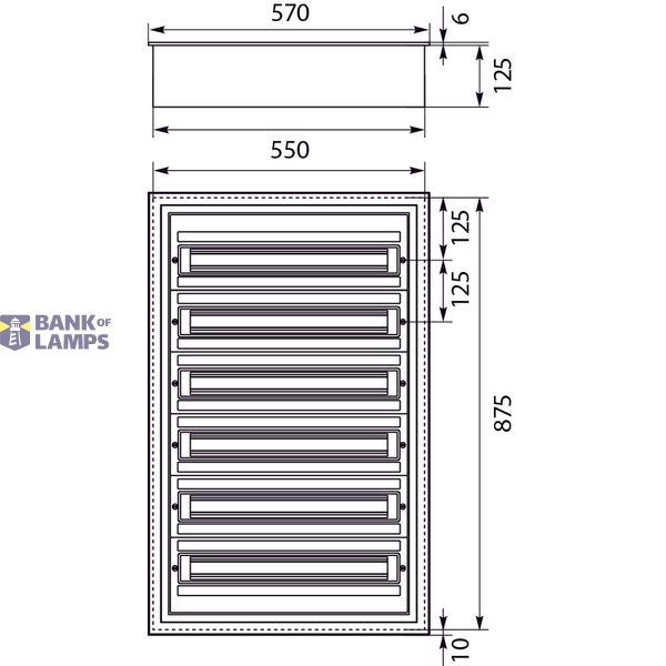 Flush-mounted distribution board DARP-144 "Quiteline" 6x24 image 2