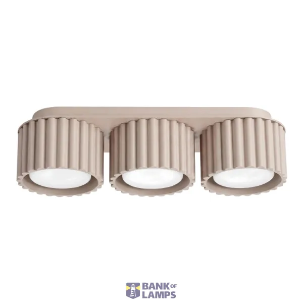Ceiling lamp AURA 3 taupe Gx53 image 1