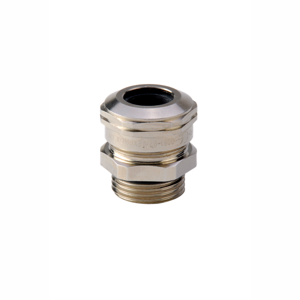 BRASS LOCKNUT FOR CABLE GLAND ATEX DIAMETER 40 image 1