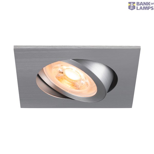 NEW TRIA® 68, recessed ceiling light, square, max. 10W GU10, aluminium image 1