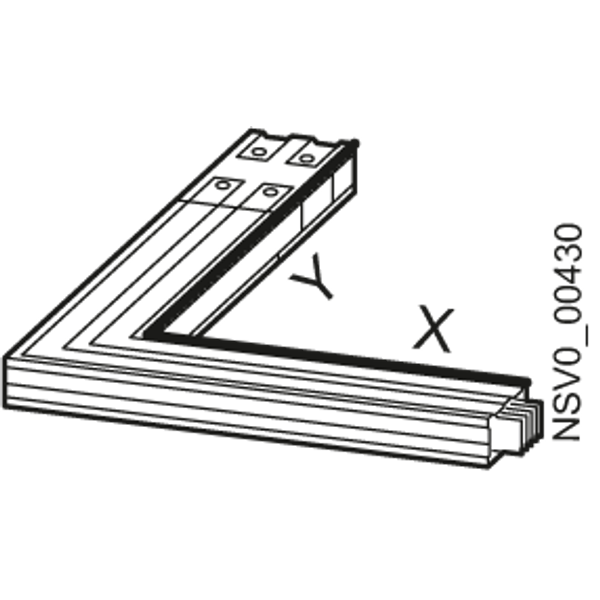 BD2A-1000-LR-X* ELBOW RIGHT X 0,36M-1,25M / Y 0 ,36M 500A-1000A image 1