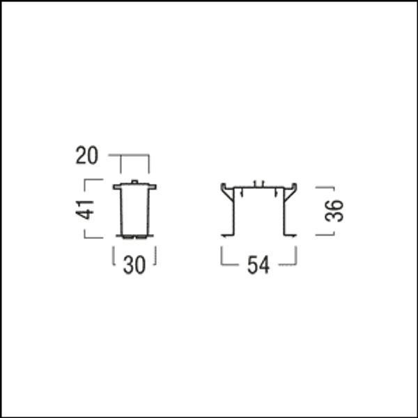 SUI 3PH/L3+DALI TRACK PROF-CLIP SET 5PC - Set of mounting clips image 3