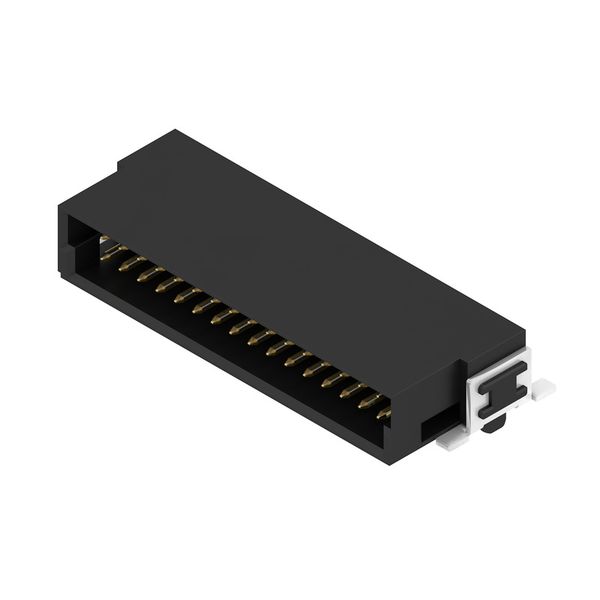 PCB plug-in connector, male header, SMD solder connection, Pitch in mm (P): 1.27 mm, Number of poles: 32, 90°, Tape image 1