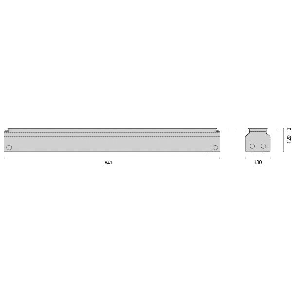 STR.SQ.ING+L 800 FLUSH-MOUNTED BOX (842mm) image 1