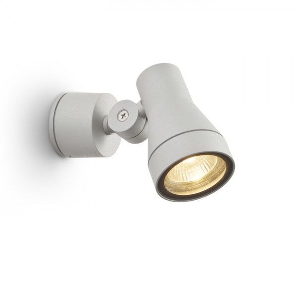 DIREZZA wall silver grey 230V LED GU10 8W IP54 image 1