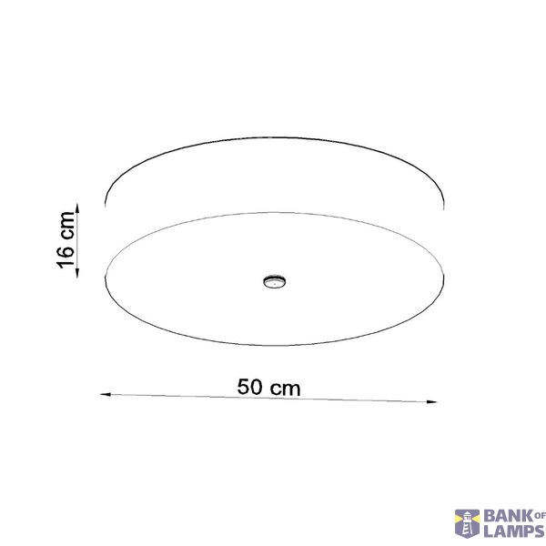CEILING LAMP SCALE 50 BLACK E27 5X60W IP20 image 5