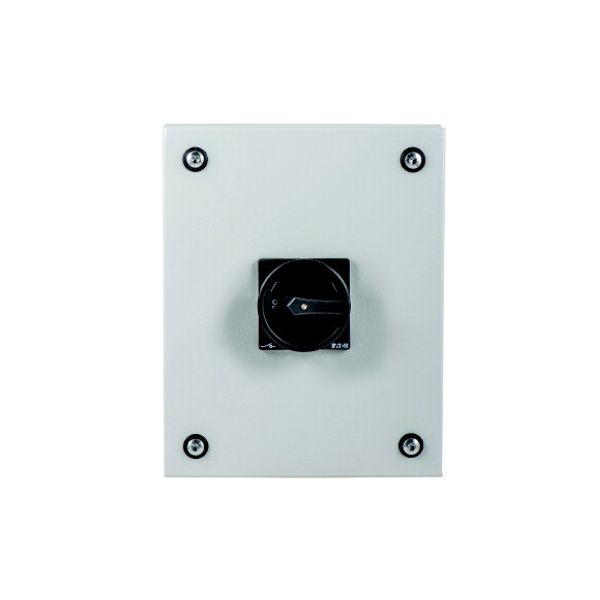 T3-3-15683/SE2/SVB-SW Main switch, T3, 32 A, surface mounting, 3 contact unit(s), 3 pole, 2 N/O, 1 N/C, STOP function, With black rotary handle and locking ring, Lockable i image 1