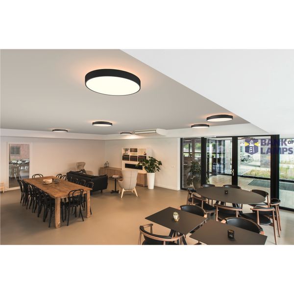 MEDO® PRO 60, wall- and ceiling-mounted light, round, 3000/4000K, 39W, DALI, Touch, 110°, black image 5