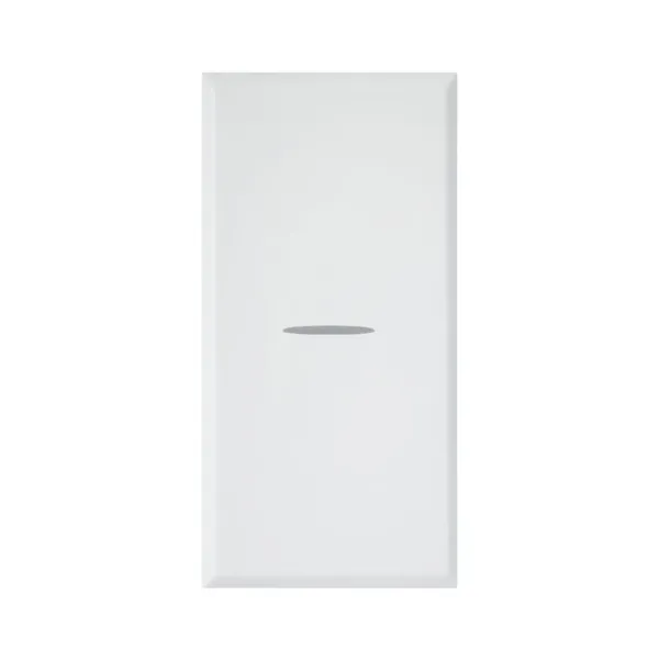 AXIAL INTERMEDIATE SWITCH WITH LENS, WHITEK S44, COLOR RAL 9010, 1P 10AX LIGHTABLE - MATT FINISH - 1 MOD. image 1