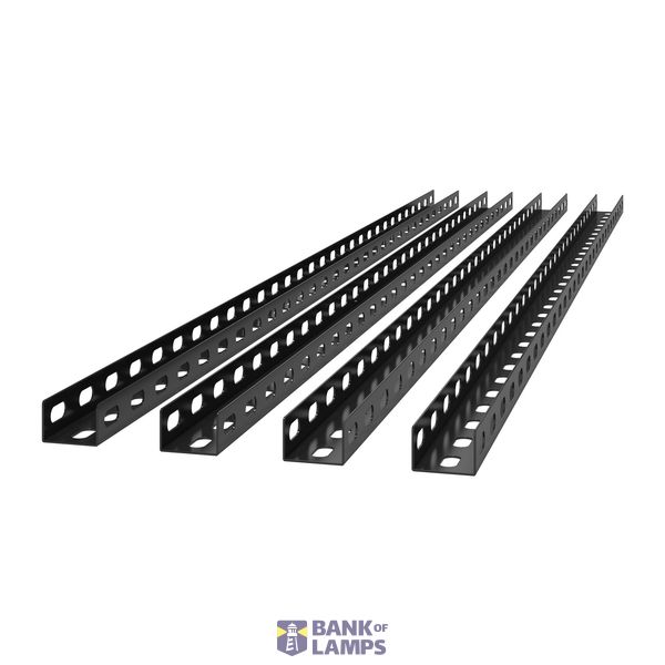 Ceiling Mounting Rail 1500 mm x4 Black image 2