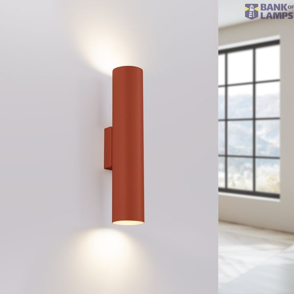 WALL LAMP LAGOS 2 RED OCHRE 2XGU10 image 7