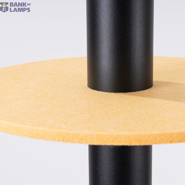 Pendant lamp PELTA 1 black/yellow image 7