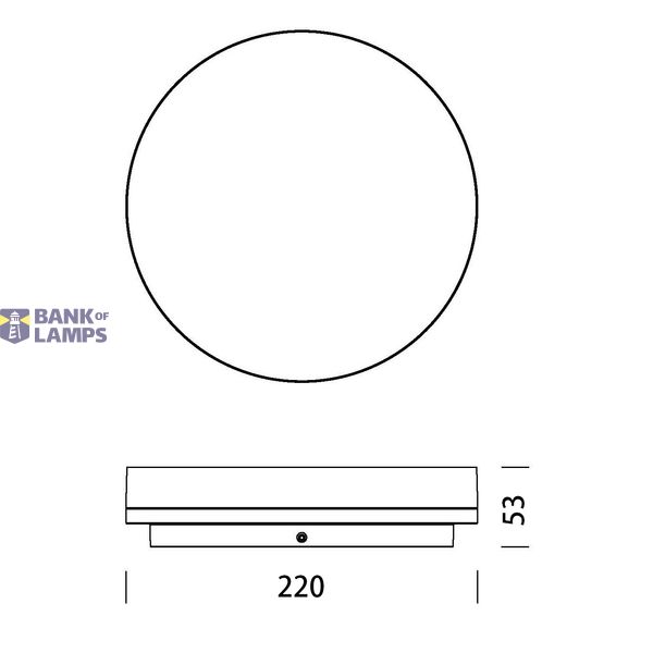 Elegance Round 2 Evolution 15W/10W 3K/4K IP54 white image 3