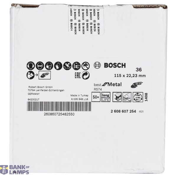 Fibre sanding disc R574, Best for Metal D= 115 mm; K= 36 image 2