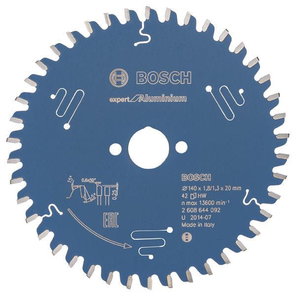 Circular saw blade Expert for Aluminium 140 x 20 x 1,8 mm, 42 image 1