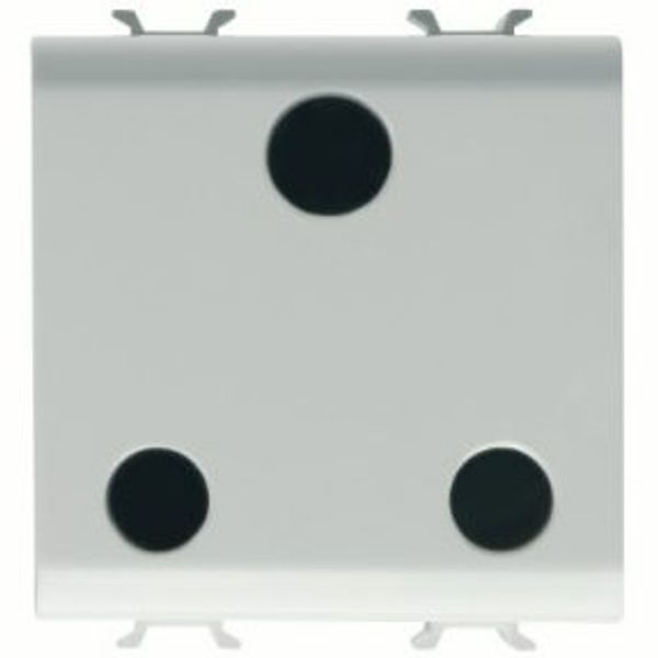 BRITISH STANDARD SOCKET-OUTLET 250V ac - 2P+E 15A - 2 GANG - SATIN WHITE - CHORUSMART image 1