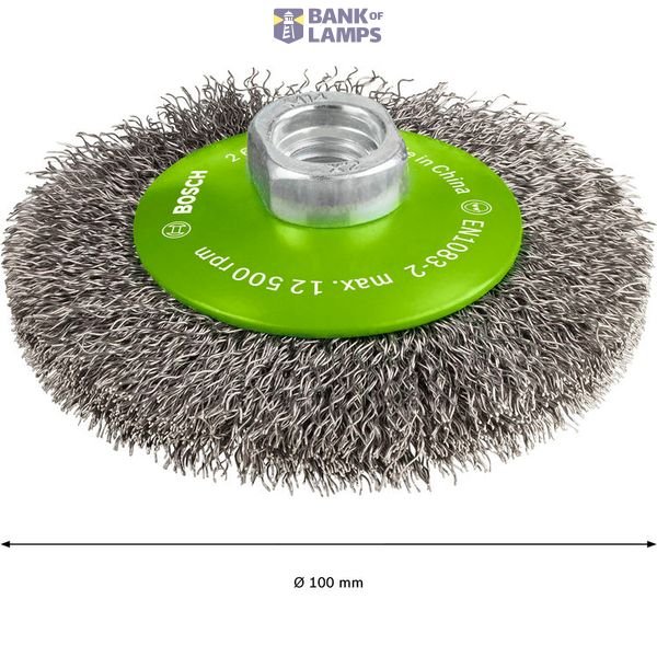 Bevel Brush Crimped 100 Stainless image 3