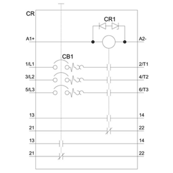 Load feeder, direct starter, S0, 3.5-5 A, 24 V DC, 150 kA image 1