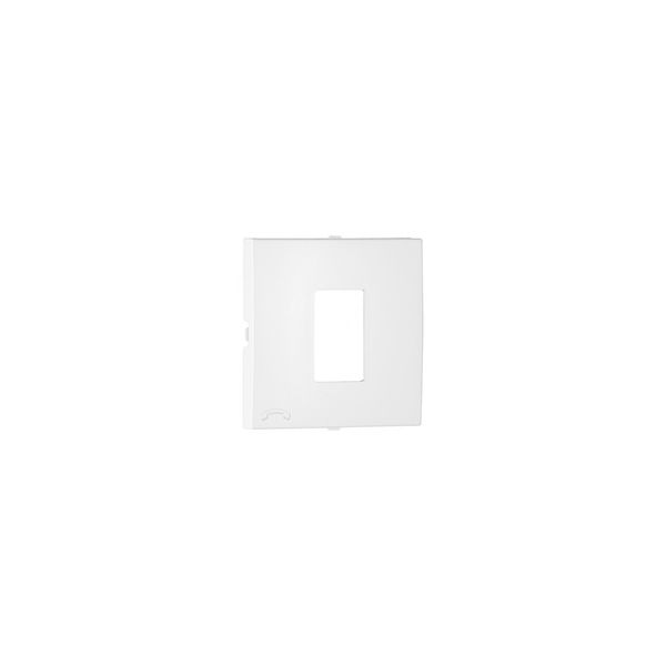 COVER PLATE F/TELEPHONE SOCKET IVORY image 1