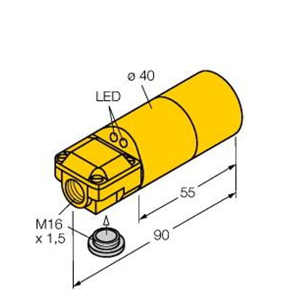 Inductive Sensor   NI20-K40SR-FZ3X2 image 1
