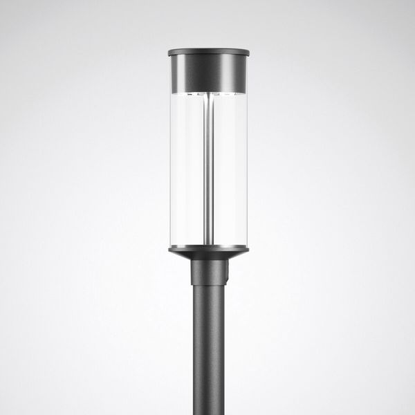 Post-top luminaires Lumantix Zylinder (LTX Z) CLO (normal) Lens Anthracite ETDD 23W 2600lm 70 rotationally sym. wide (RB6L) IP65 IK10 5 SDCM 7090451 image 1