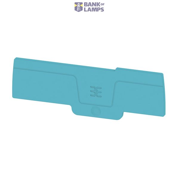 End plate for terminals, blue, Height: 89.95 mm, Width: 2.05 mm, V-0,  image 1