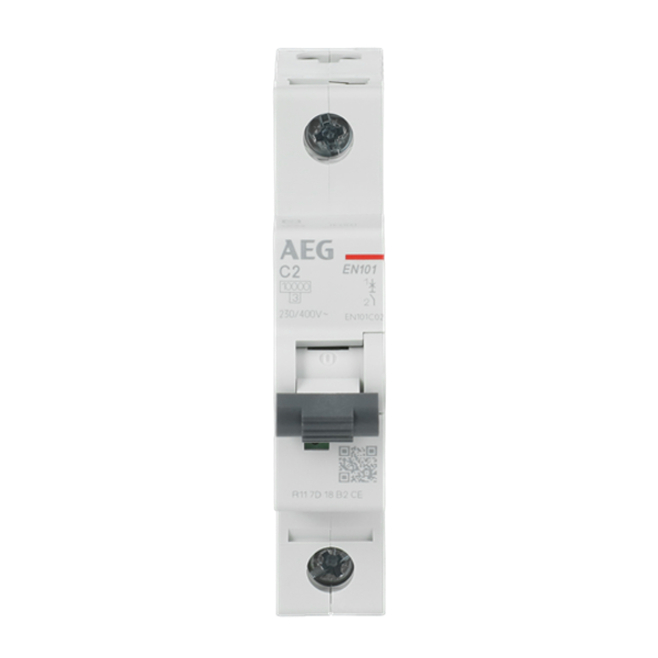 Circuit breaker 1P C Char. 2A, 10kA image 1