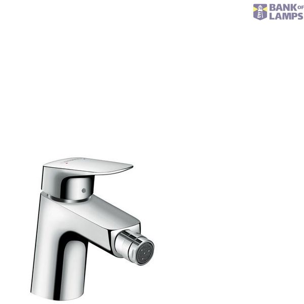 Logis 70 bidet mixer with pop-up, chrome image 1