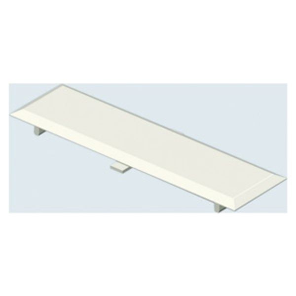 PLASTIC WALL GUTTER COVER COUPLING 80MM WHITE RAL9010 image 1