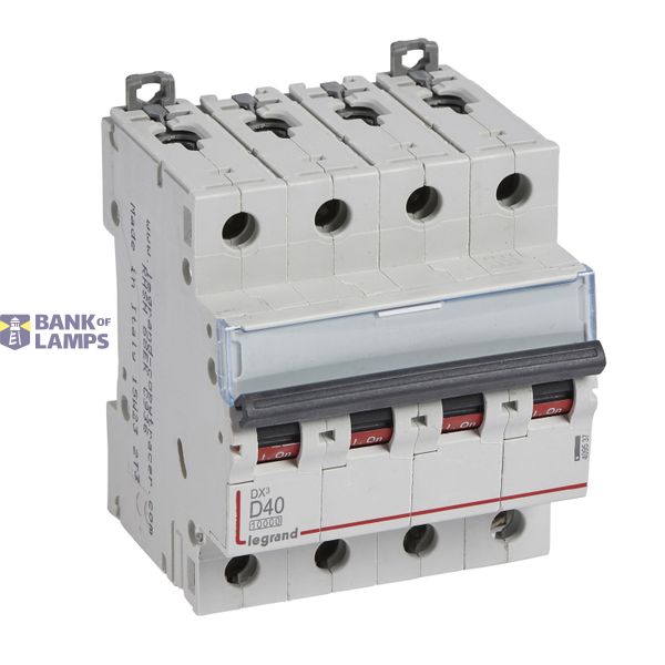 MCB - DX³ 10000 - 16 kA - 4P - 400 V~ - 40 A - D curve image 2