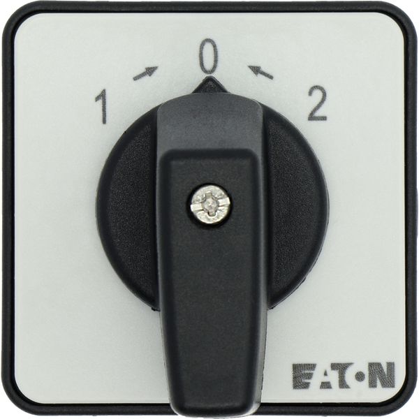 T0-1-8214/E Changeoverswitches, T0, 20 A, flush mounting, 1 contact unit(s), Contacts: 2, 45 °, momentary, With 0 (Off) position, with spring-return from both dir image 26