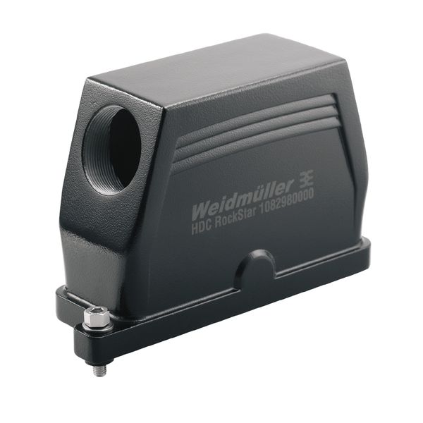 HDC enclosures, Size: 8, Protection degree: IP66, IP68, IP69, in plugged condition, Plug housing, Clamping yoke connection, Standard, Size of cable entries: M 32 image 2
