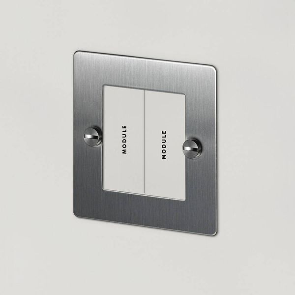 1G EURO PLATE / 2 MOD / STEEL image 1