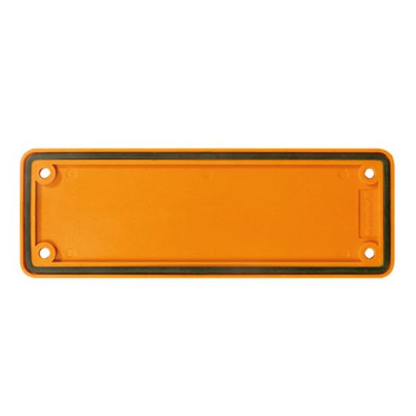 Heavy-duty connectors, Accessories, Cover plate, Size: 8, Plastic, orange image 1