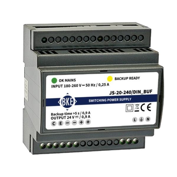 Switching power supply 20W with UPS function for DIN-rail image 1