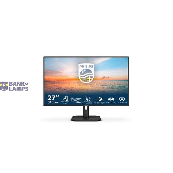 Philips | 27E1N1200A/00 | 27 " | IPS | FHD | 16:9 | 120 Hz | 4 ms | 1920 x 1080 pixels | 300 cd/m² | HDMI ports quantity 1 | Black image 1