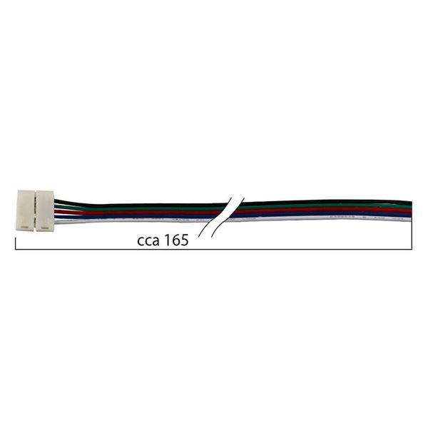 Connection connector for RGBW LED strips, width 12 mm, 5 pins image 1