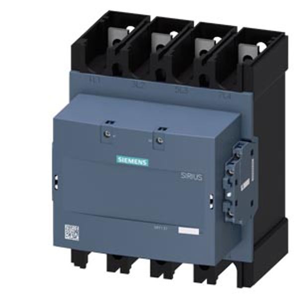 Contactor, AC-1, 500 A/400 V/40 °C, S12, 4-pole, 48-130 V AC/DC, 2 NO+2 NC image 2