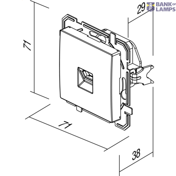 SOCKET TEL KS RJ11 6/4 AT XO 4417049 image 4