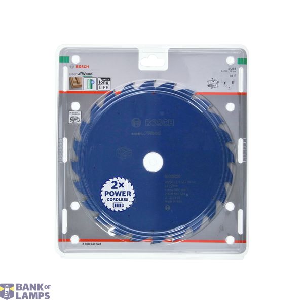 Expert for Wood Circular Saw Blade for Cordless Saws 254x2.1/1.6x30 T24 image 2