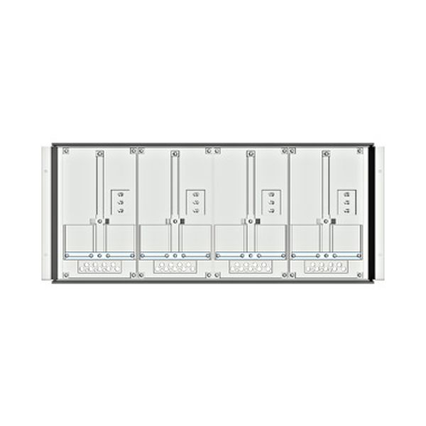 Meter box insert 1-row, 4 meter boards / 8 Modul heights image 1