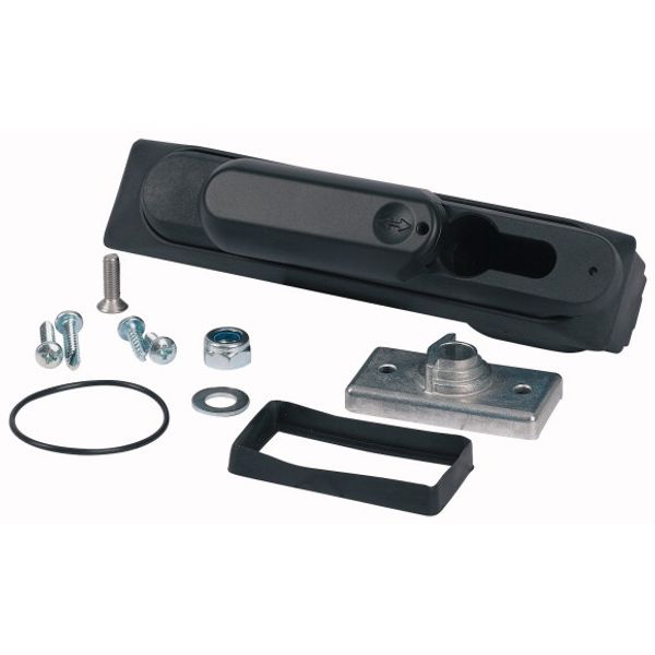 BPZ-SH-L-1P/OLU Rotary lever for half-cylinder, length: 50 mm, single-point interlock image 1