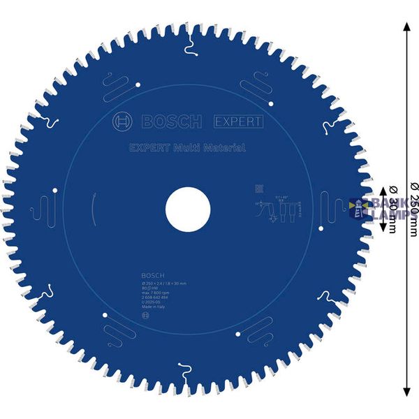 Expert for Multi Material circular saw blade 250 x 30 x 2,4 mm, 80 image 2