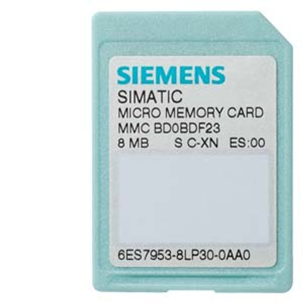 *** Spare part *** SIMATIC S7, micro memory card for S7-300/C7/ET 200, 3, 3V Nflash, 4 MB image 1