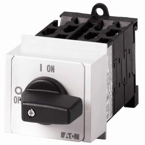 T0-5-8361/IVS Changeoverswitches, T0, 20 A, service distribution board mounting, 5 contact unit(s), Contacts: 10, 60 °, maintained, With 0 (Off) position, 1-0-2, De image 1