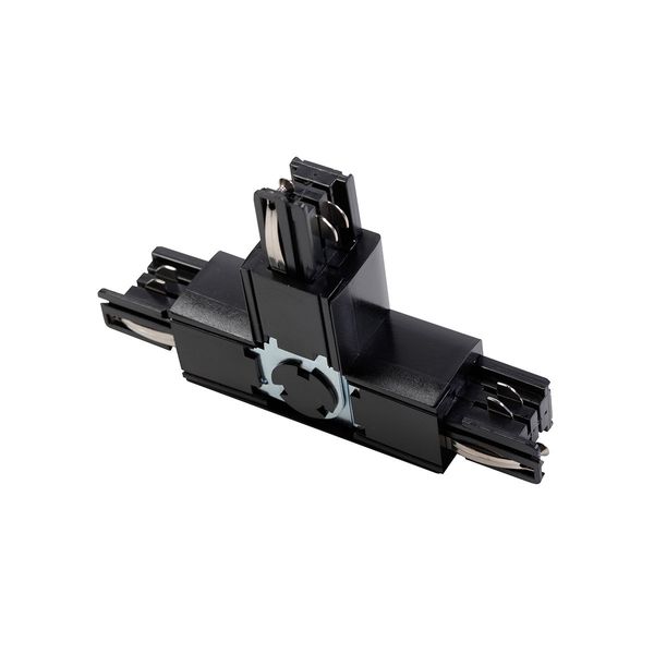 Adjustable connector T for 3-phase track, right, black image 1